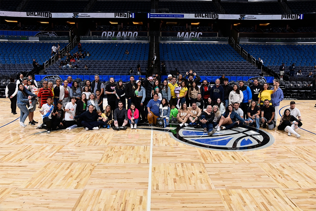 Visita dentro da quadra do Orlando Magic - Foto: divulgação